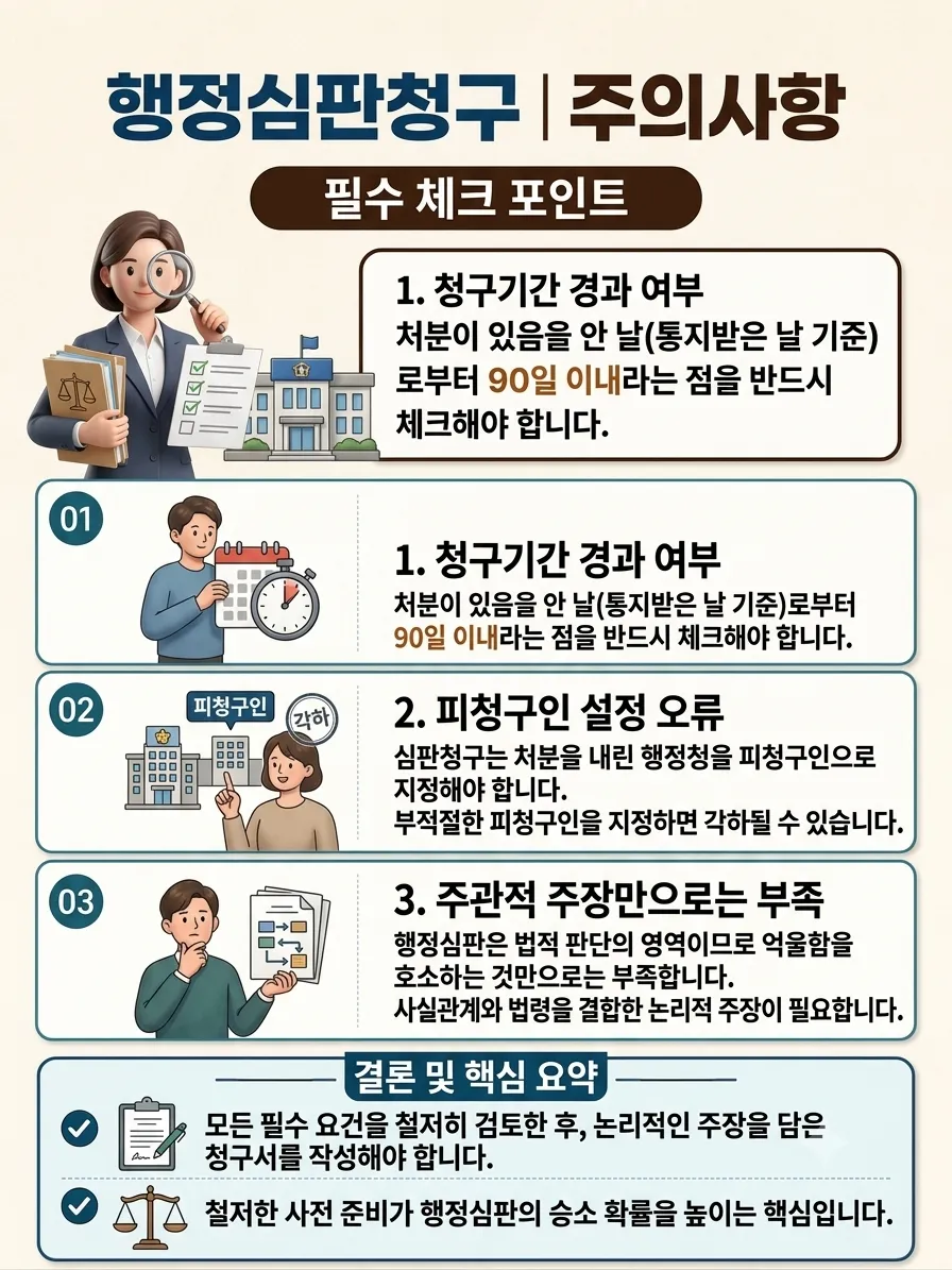 행정심판법상 청구기간 및 청구방법과 필수 포인트